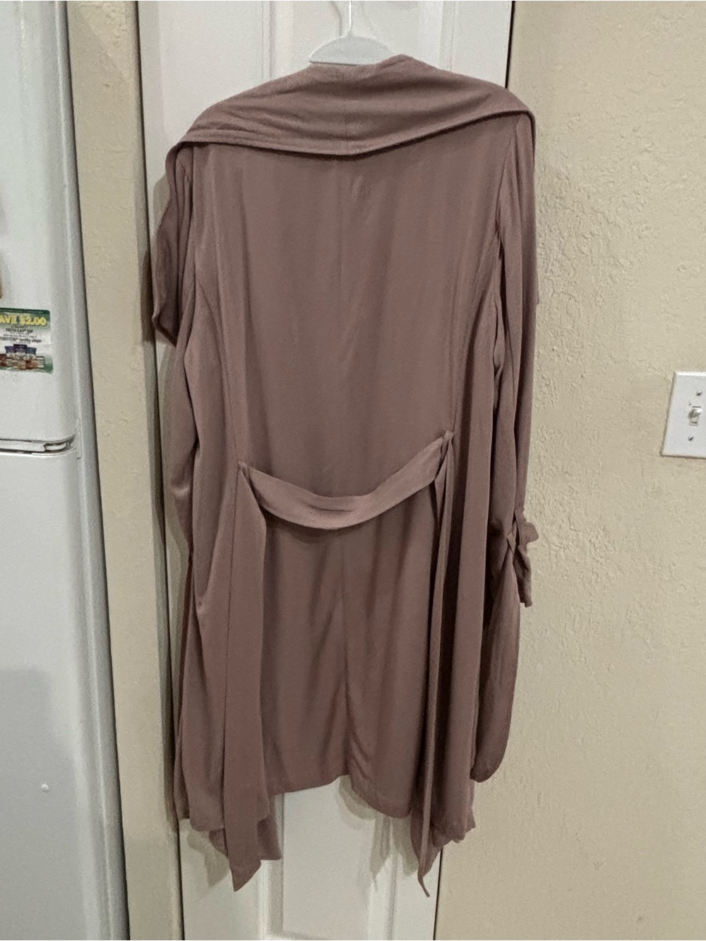 Thread & Supply Emrata Jacket Cardigan in Smoke Rose 100% cotton MSRP 102 - Picture 5 of 8